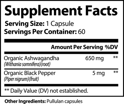 Menopause Relief – Organic Ashwagandha for Stress, Sleep & Balance